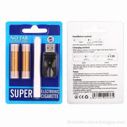Low-resistance E-cigarette, Full Battery, Can Keep for 400-puff, OEM/ODM Orders Welcomed
